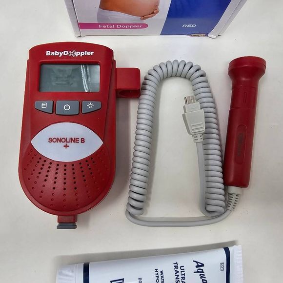 BABY DOPPLER SONOLINE B PLUS HEARTBEAT HEARTRATE MONITOR RED - GEL NOT INCLUDED - Picture 3 of 5